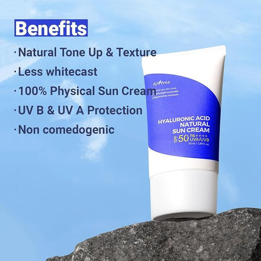 Hyaluronic Acid Natural Sunscreen (SPF 50)